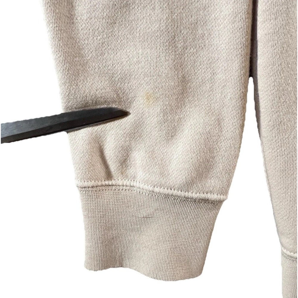 Nike Club Fleece Hoodie Beige Pullover Sweatshirt XS‎ Kangaroo Pocket Logo - Picture 9 of 9